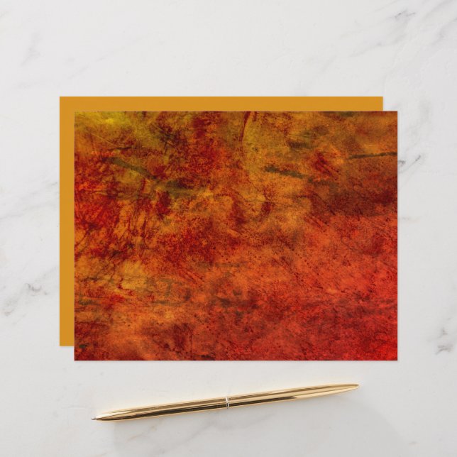 Texture Vintage Burnt Orange Brown Antique (Devant/Arrière en situation)