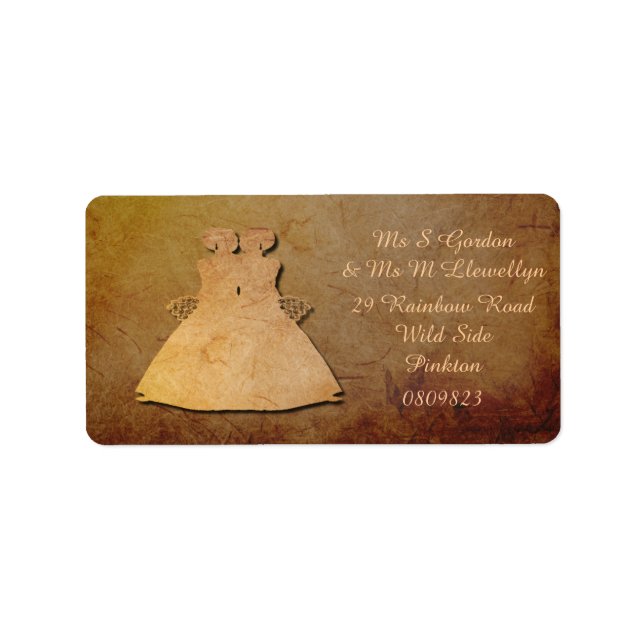 Texture Vintage foncée rustique Étiquettes de adre (Devant)