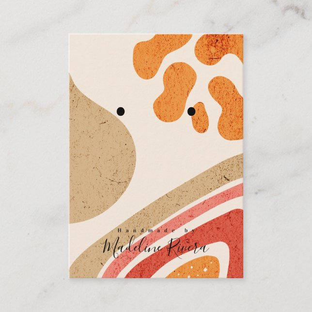 Textures Abstraites Cartes d'affichage de l'oreill (Devant)