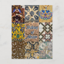 Textures de Mexico City Travel Carte postale