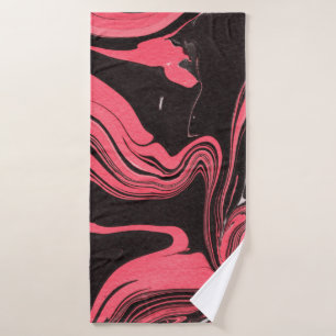 Textures de papier rouge en marbre sur blanc ba