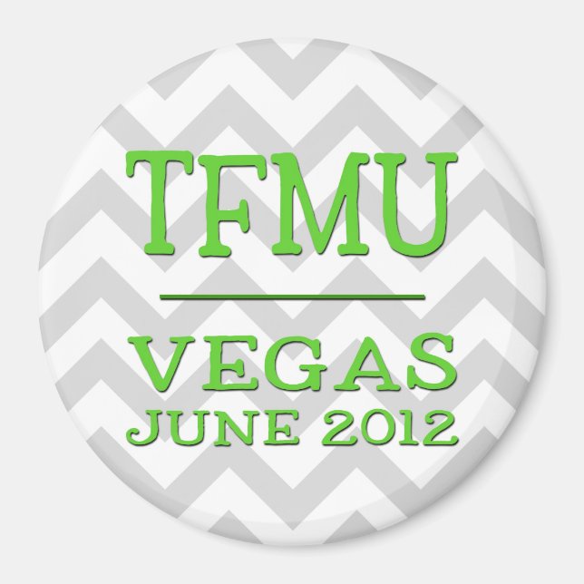 TFMU Vegas Lime Chevron Magnet (Devant)