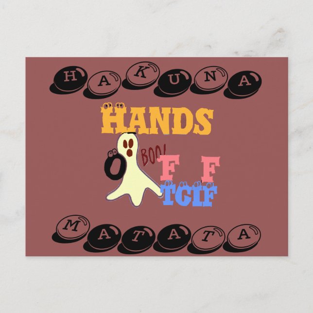 TGIF Hakuna Matata désactive Boo ! Cartes postales (Devant)