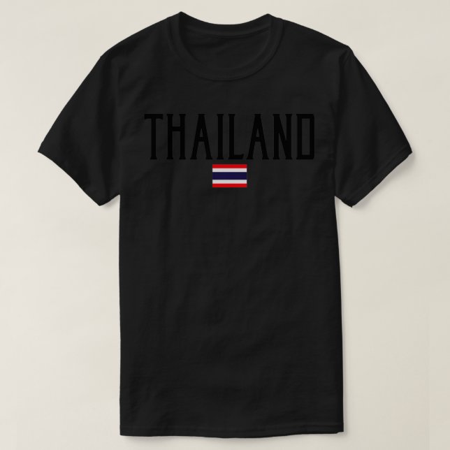 Thaïlande Drapeau Vintage Black Tet Pullover  (Design devant)