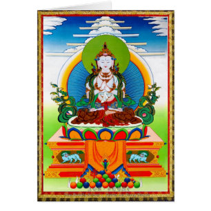 Thangka tibétain oriental frais Bouddha Locani
