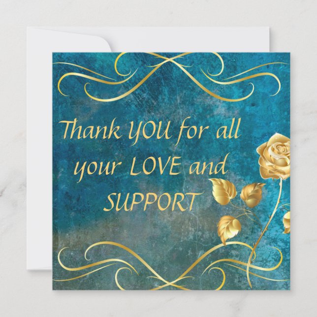 Thank You For all your Love and Support -Card (Devant)