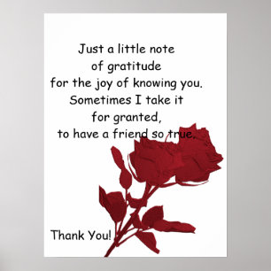 Thank You Gift - Poster Verse