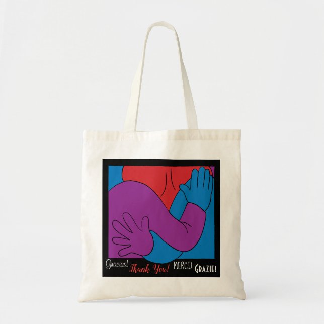 Thank You Personalize Budget Tote Bag (Devant)