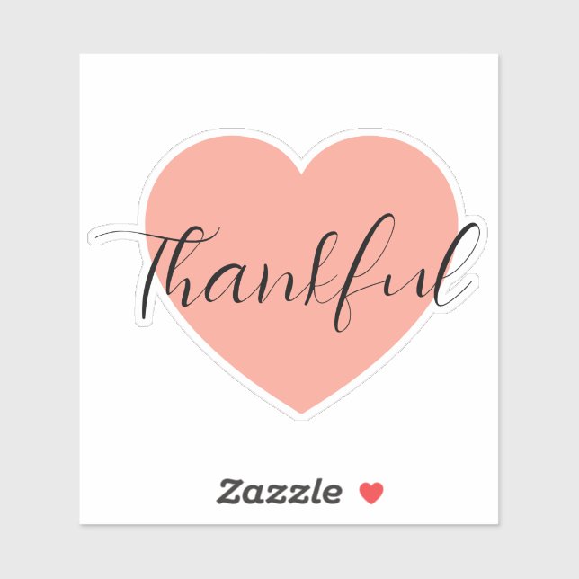 thankful laptop sticker (Feuille)