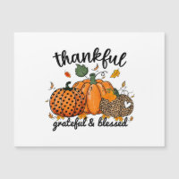 Thankful Pumpkin Grateful And Blessed