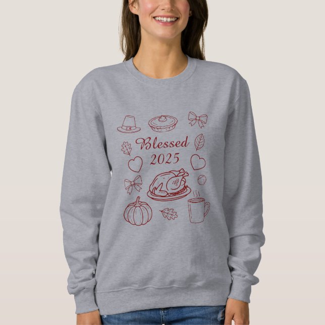 Thankful Women’s Thanksgiving Gratitude tshirt (Devant)