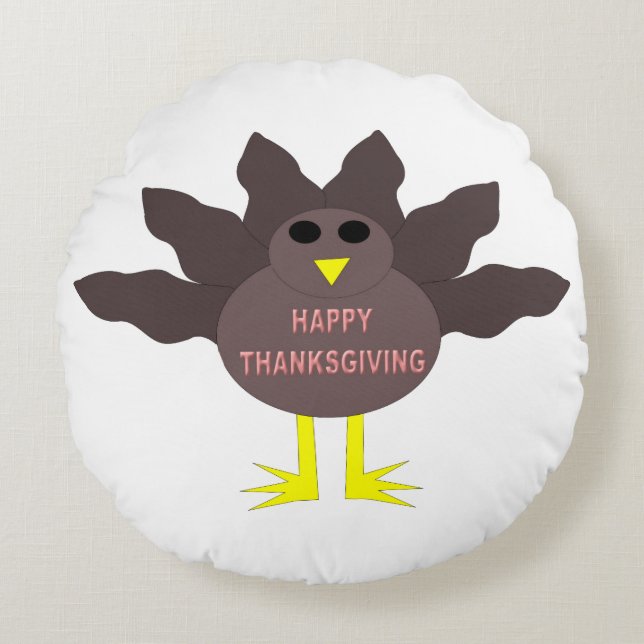Thanksgiving a attrapé un Coussin turc (Devant)