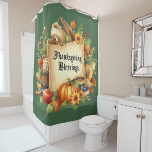 Thanksgiving Blessor Douche rideau