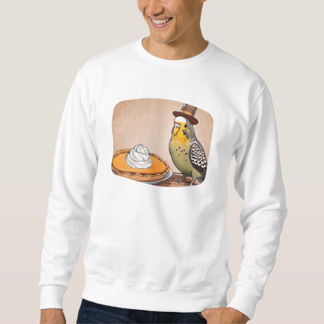 Thanksgiving Budgie Pilgrim Sweatshirt (Devant)