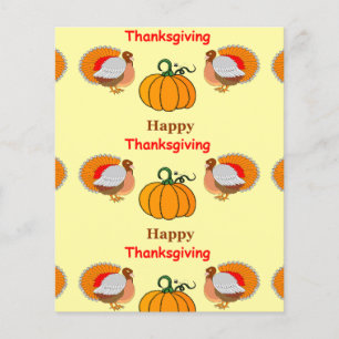 Thanksgiving citrouille et dinde