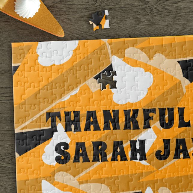 Thanksgiving Citrouille Pie Thanksgiving Puzzle Pu (A fun pumpkin pie themed jigsaw puzzle for Thanksgiving! More pie anymore? 🥧)