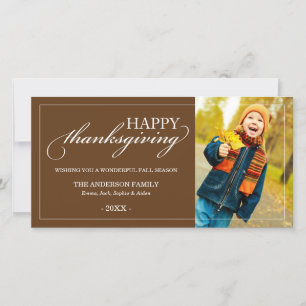 THANKSGIVING CLASSIQUE   Carte photo de chute