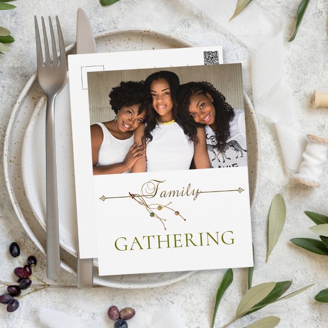 Thanksgiving Family Photo Modern Invitation (Créateur téléchargé)