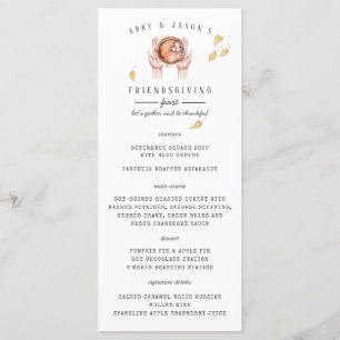 Thanksgiving Feader Custom Dinner Menu