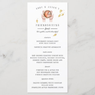 Thanksgiving Feader Custom Dinner Menu