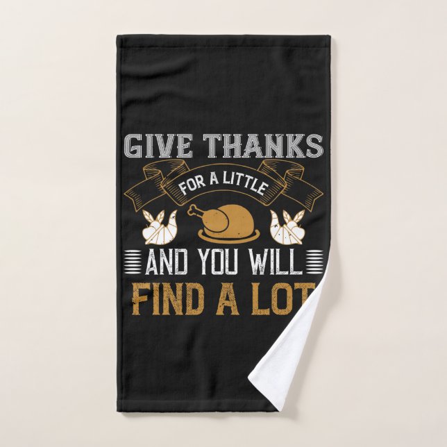 Thanksgiving - Give Thanks For A Little (Serviette à main)