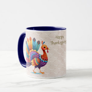 Thanksgiving Grumes brillantes Turquie Mug