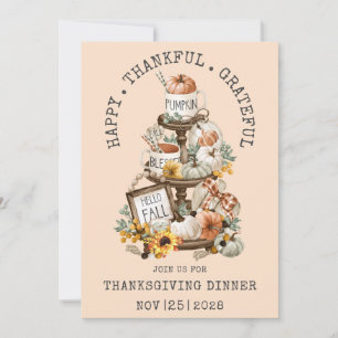 Thanksgiving Hello Fall Dinner Invitation