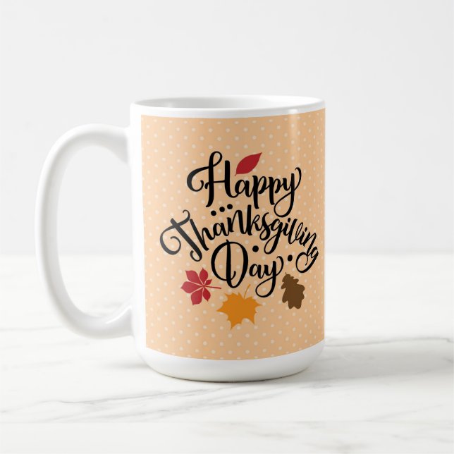 Thanksgiving Holiday Series 15 oz Classe Mug (Gauche)