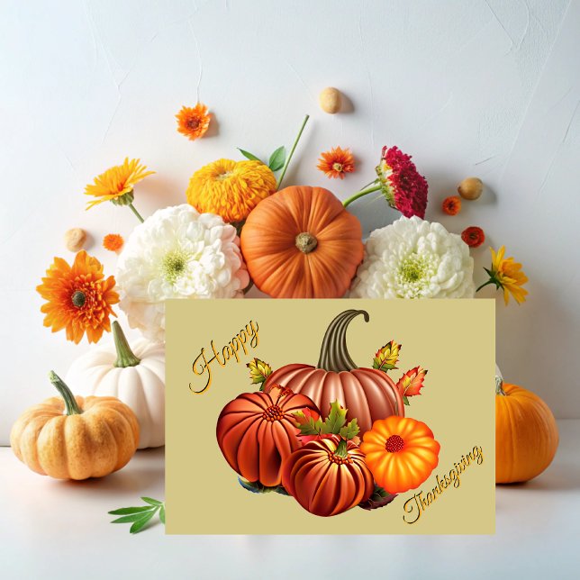 Thanksgiving invitation with pumpkins (Créateur téléchargé)