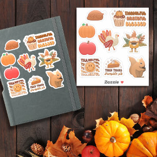 Thanksgiving pack 3 avec 9 modèles- autocollants