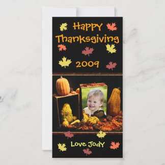 Thanksgiving personnalisé / Carte photo de vacance