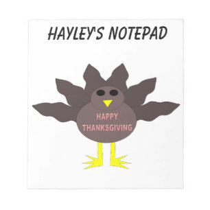 Thanksgiving Plucked Turkey Carnet personnalisable