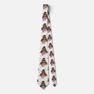 thanksgiving trump turkey mens necktie cravate