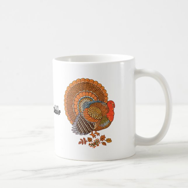 Thanksgiving Turkey Coffee Mug (Droite)