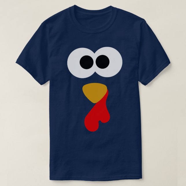 Thanksgiving Turkey Face TShirt (Design devant)