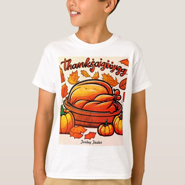 Thanksgiving "Turkey Taster" T-shirt enfant (Devant)