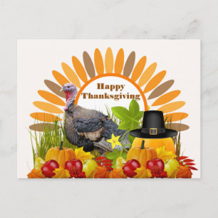 Thanksgiving Turquie, Carte postale Citrouille
