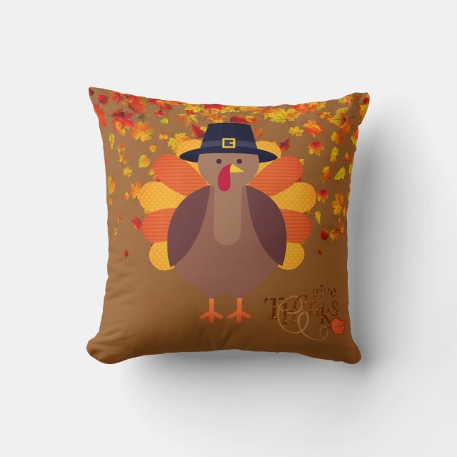 Thanksgiving Turquie Coussin (Recto)