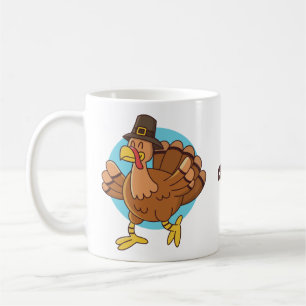 Thanksgiving Turquie nom personnalisé tasses