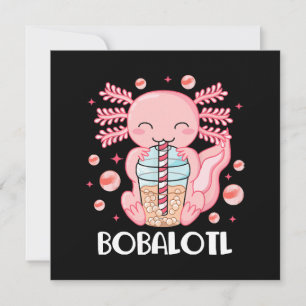 Thé à bulles drôle d'Axolotl
