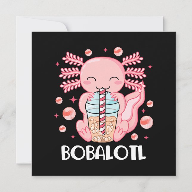 Thé à bulles drôle d'Axolotl (Devant)