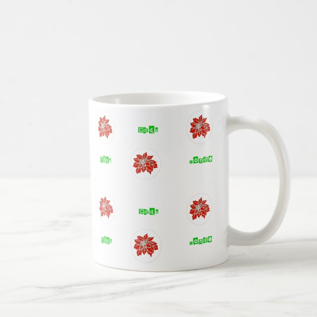 Thé à la fleur Rouge Ponsettia et Mug de café (Droite)