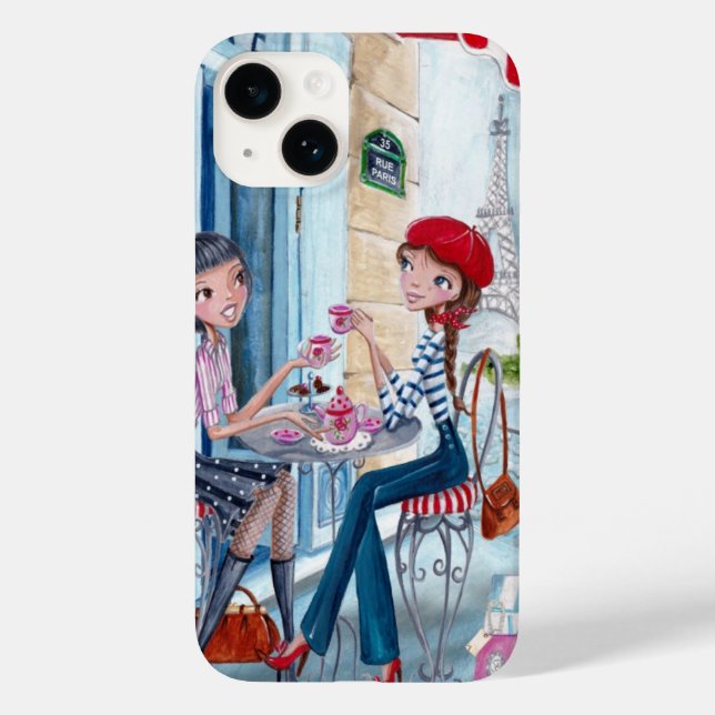 Thé à Paris Filles | coque Iphone 7 (Verso)