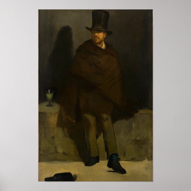 The Absinthe Drinker by Manet - Poster (Devant)