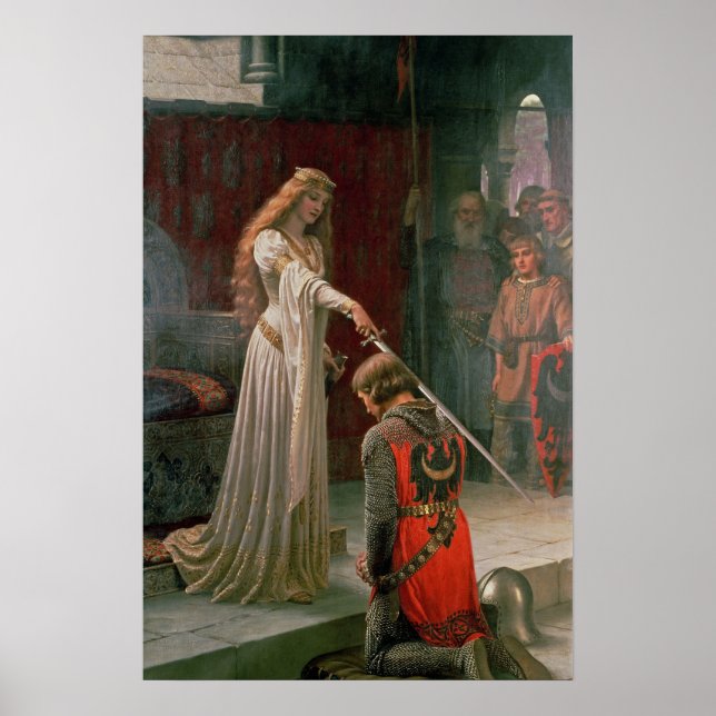 The Accolade by Edmund Blair Leighton - poster (Devant)