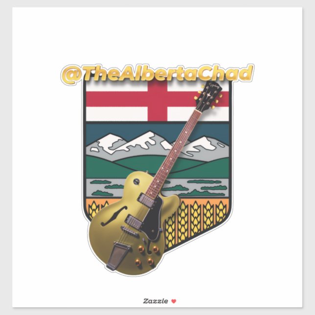 The Alberta Chad - Vinyl Window Sticker (Feuille)