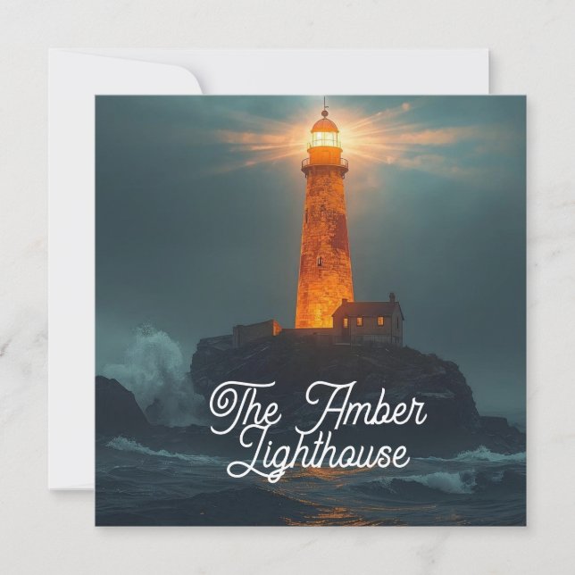 The Amber Lighthouse Card (Devant)