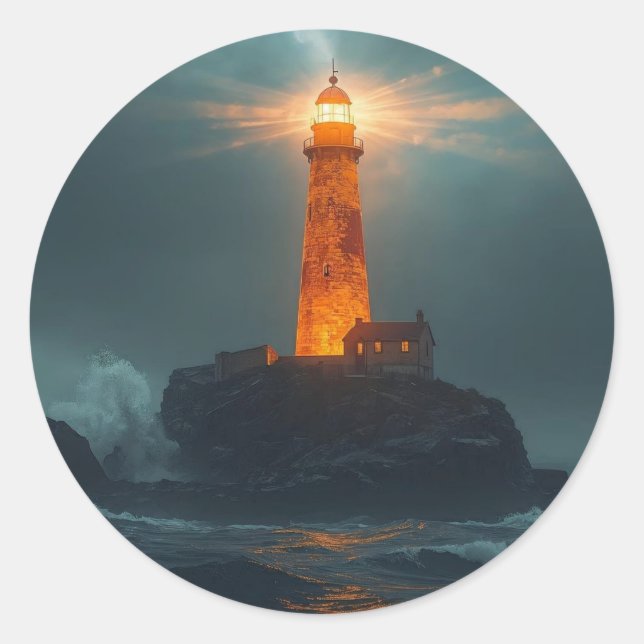 The Amber Lighthouse Sticker (Devant)
