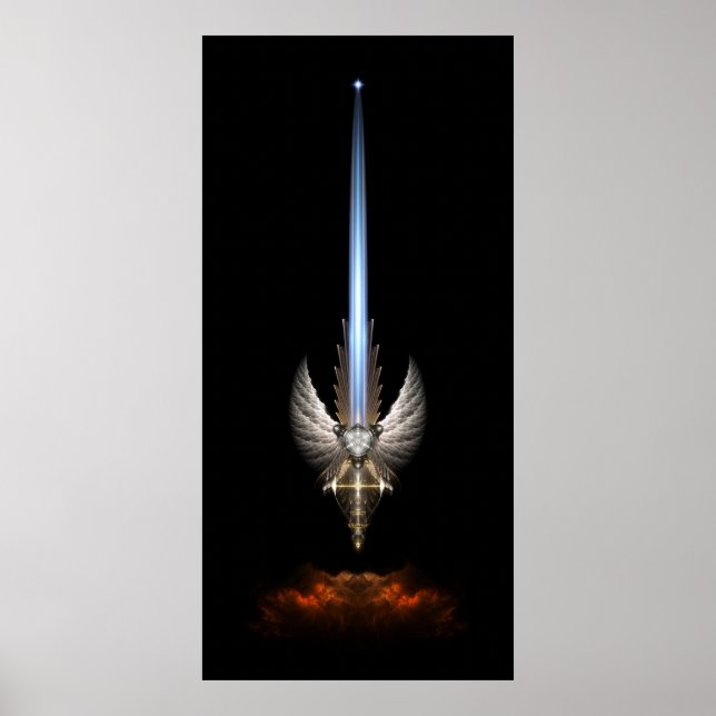 The Angel Wing Sword Of Arkledious Sp Black Poster (Devant)