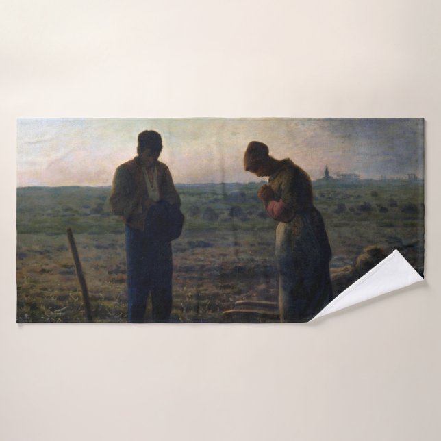 The Angelus, Jean-François Millet, 1857-1859 (Serviette de bain)